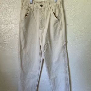 Brandy Melville Cream Painter Pants